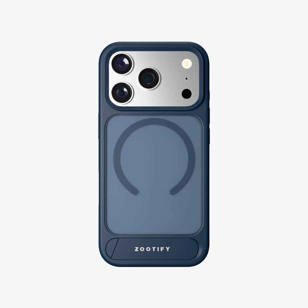 Frostand – Blue Frosted MagSafe Case Cover with Kickstand for iPhone 17 Pro Max
