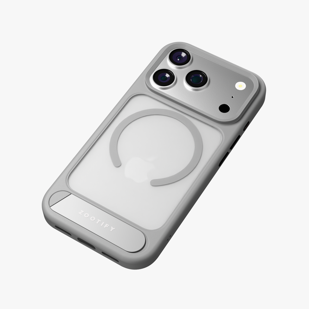 Frostand – Grey Frosted MagSafe Case Cover with Kickstand for iPhone 18 Pro