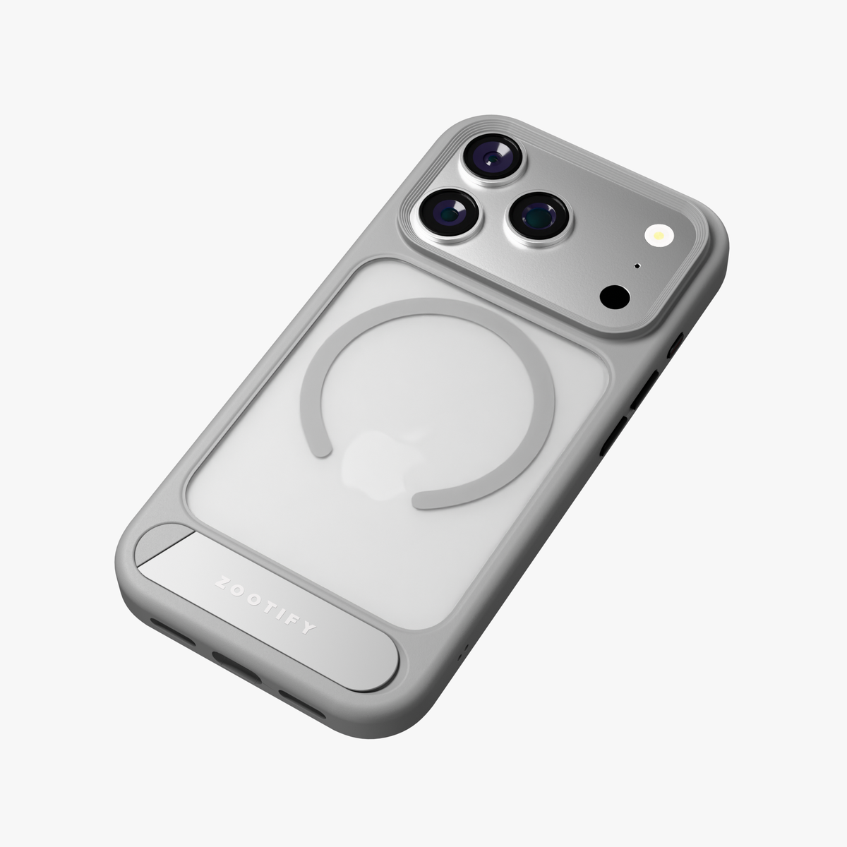 Frostand – Grey Frosted MagSafe Case Cover with Kickstand for iPhone 18 Pro