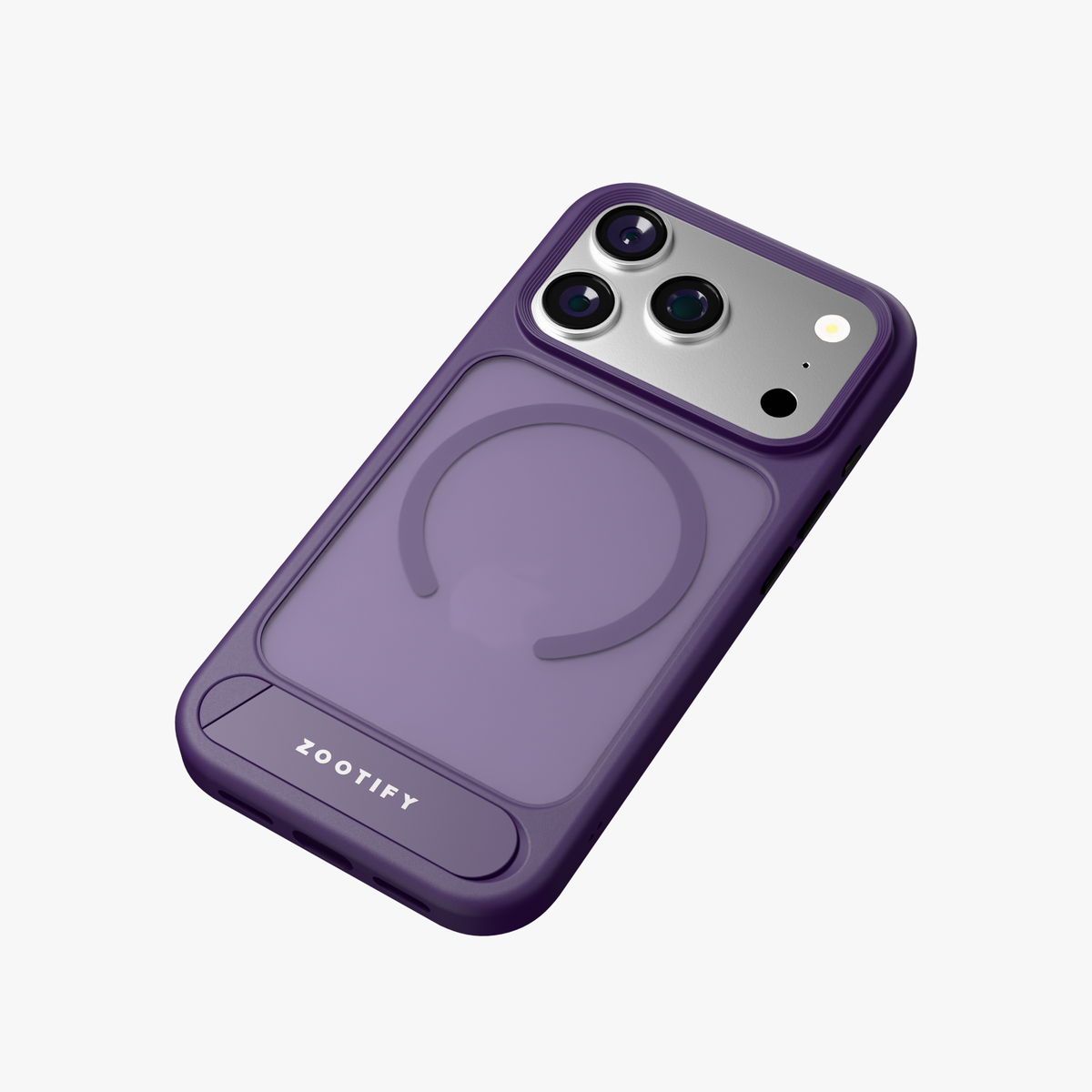 Frostand – Purple Frosted MagSafe Case Cover with Kickstand for iPhone 18 Pro