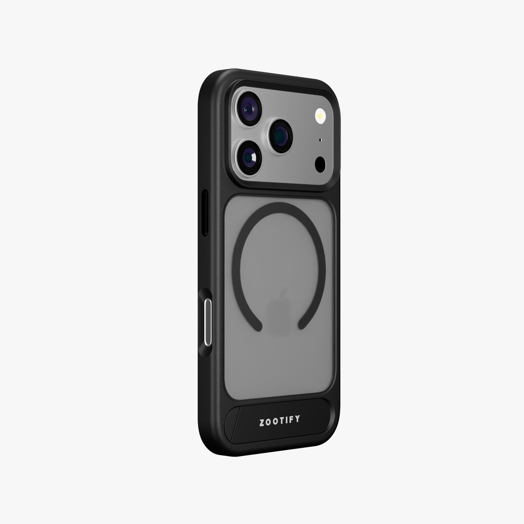 Frostand – Black Frosted MagSafe Case Cover with Kickstand for iPhone 17 Pro