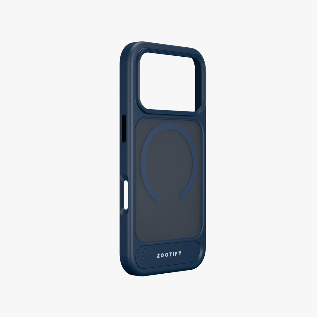 Frostand – Blue Frosted MagSafe Case Cover with Kickstand for iPhone 17 Pro Max