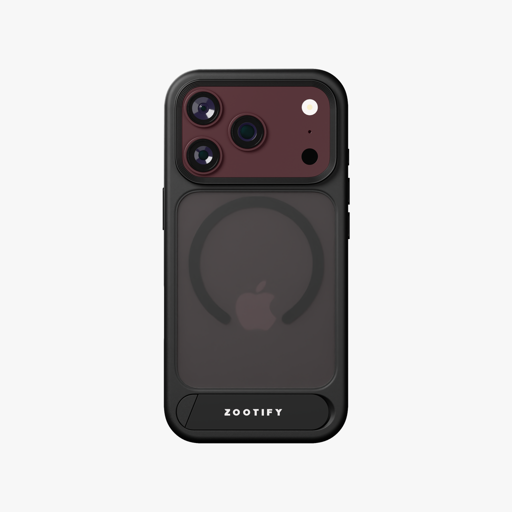 Frostand – Black Frosted MagSafe Case Cover with Kickstand for iPhone 18 Pro Max