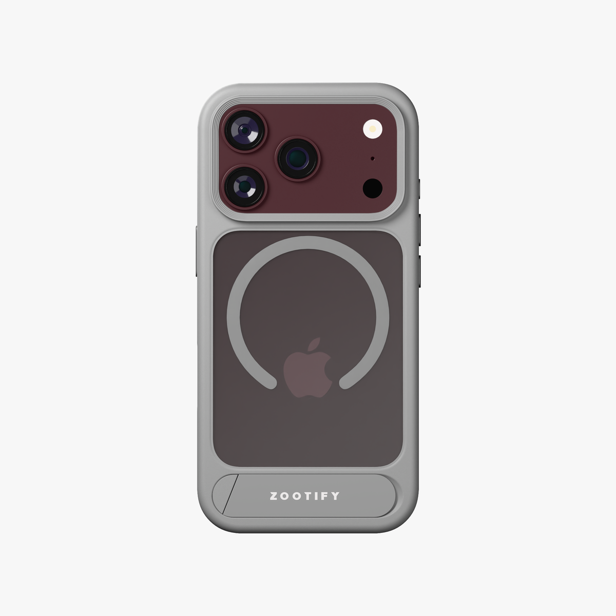 Frostand – Grey Frosted MagSafe Case Cover with Kickstand for iPhone 18 Pro