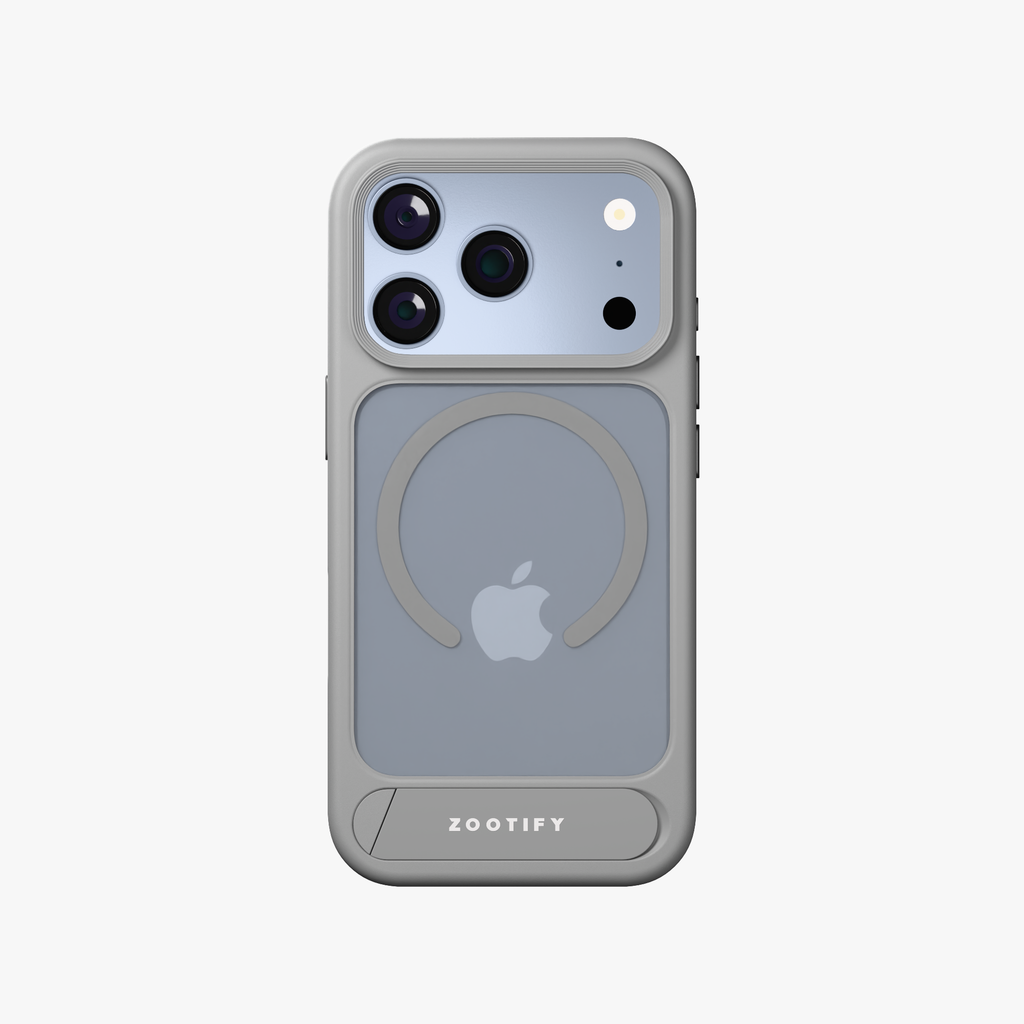 Frostand – Grey Frosted MagSafe Case Cover with Kickstand for iPhone 18 Pro Max