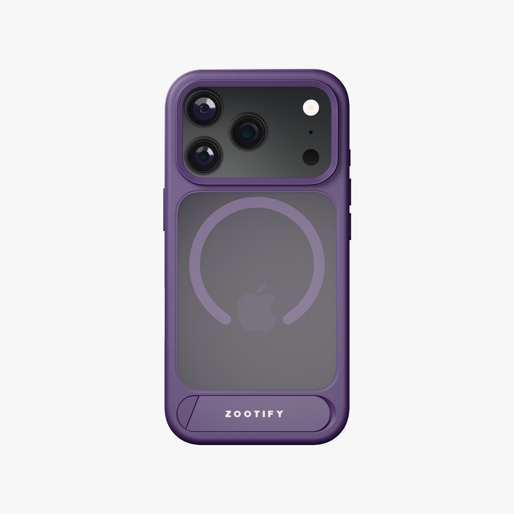 Frostand – Purple Frosted MagSafe Case Cover with Kickstand for iPhone 18 Pro Max