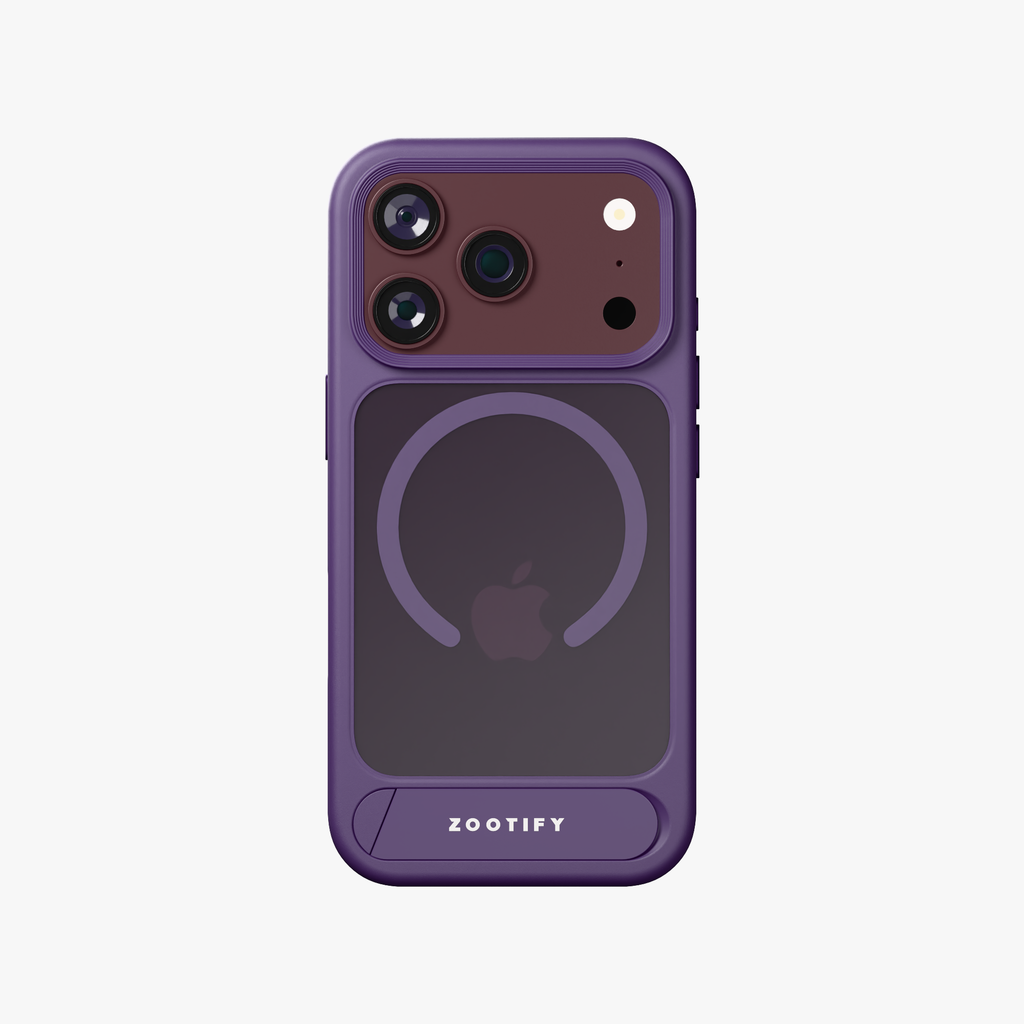Frostand – Purple Frosted MagSafe Case Cover with Kickstand for iPhone 18 Pro
