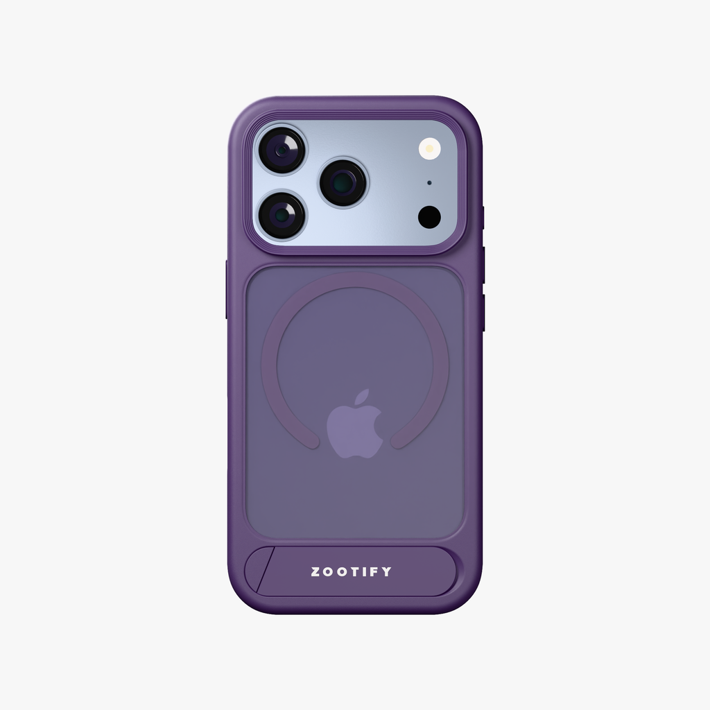 Frostand – Purple Frosted MagSafe Case Cover with Kickstand for iPhone 18 Pro