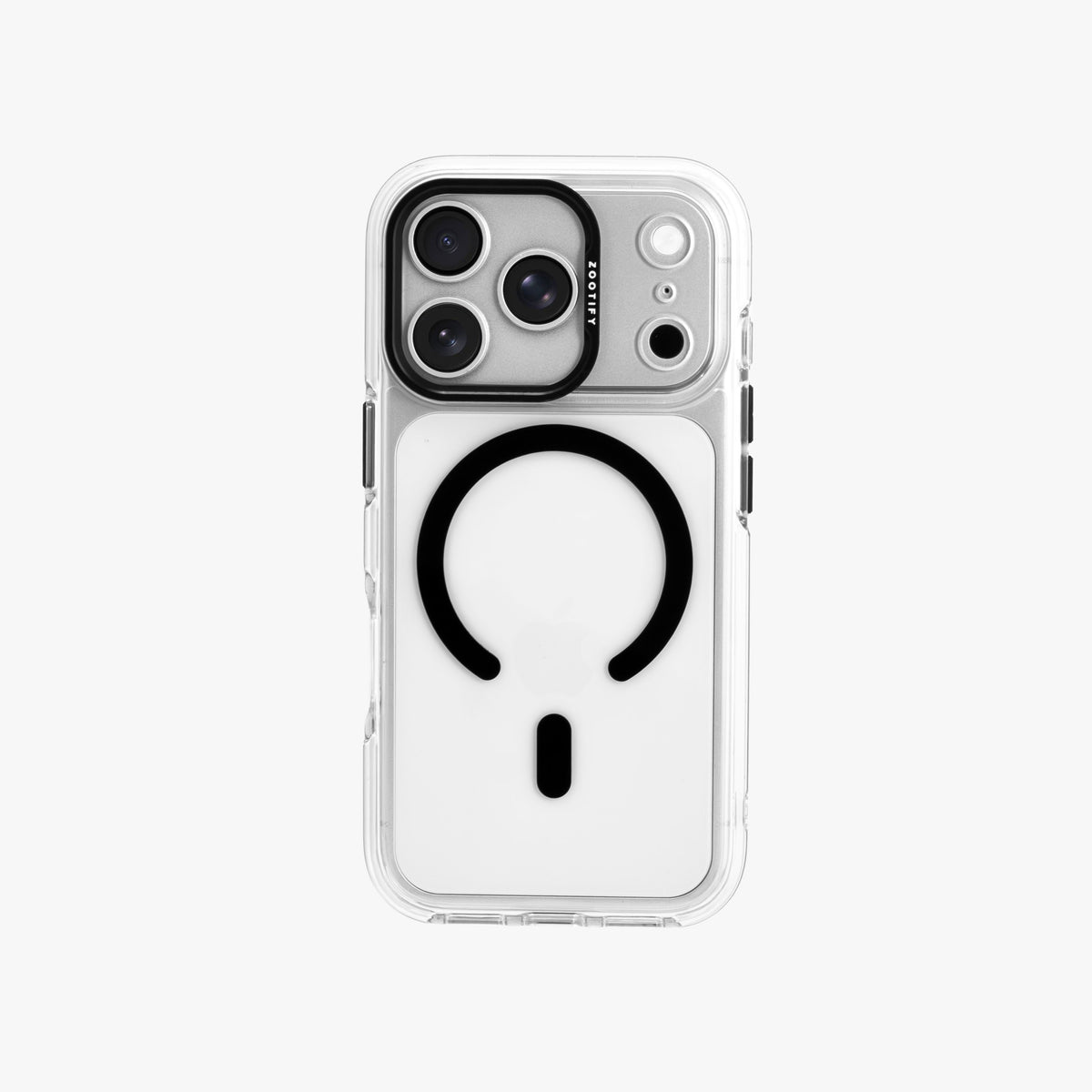 Ironclad – Transparent Black MagSafe Case Cover for iPhone 17 pro