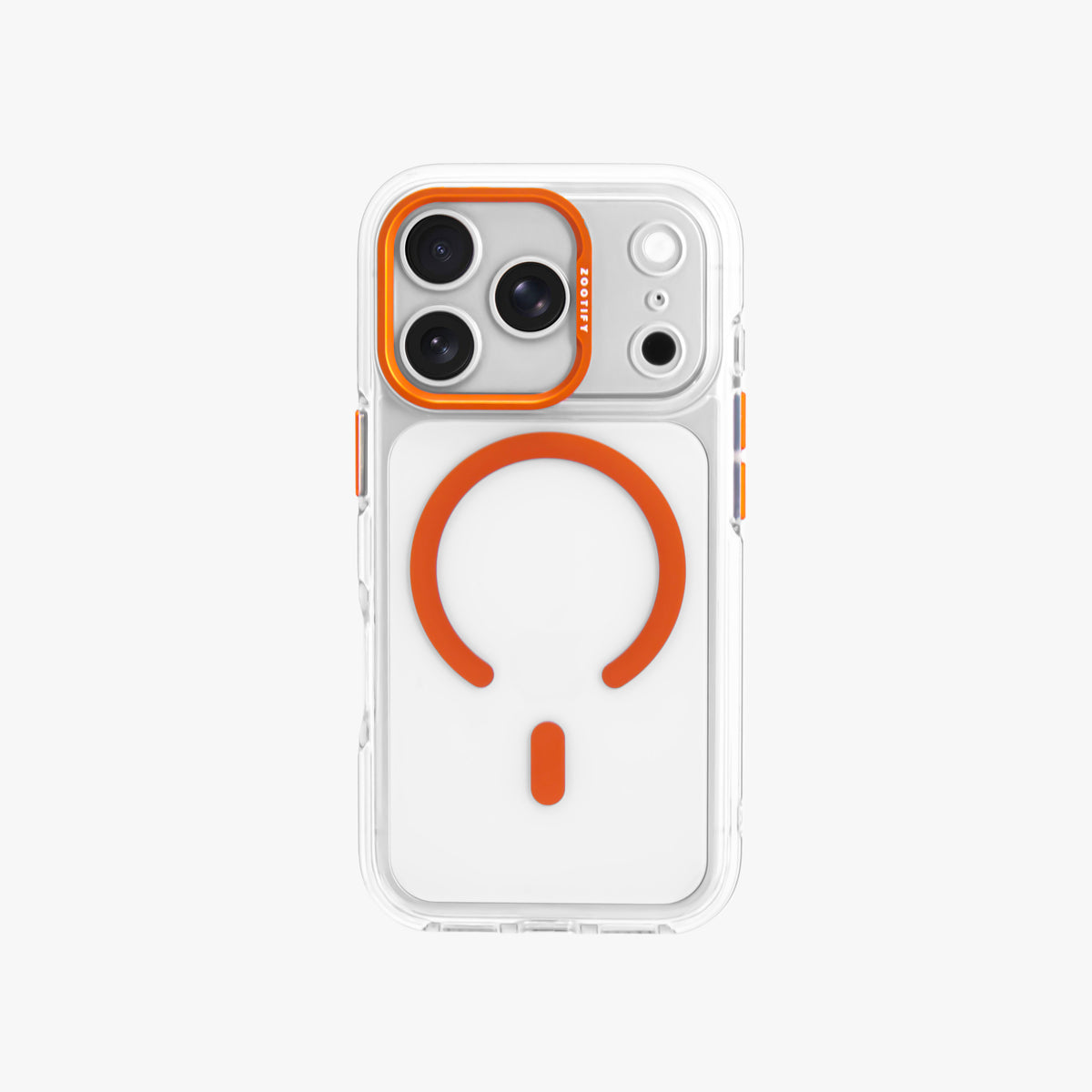 Ironclad – Transparent Orange MagSafe Case Cover for iPhone 17 pro