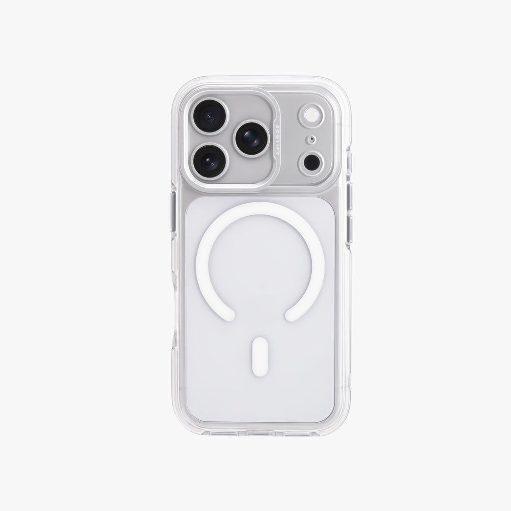 Ironclad – Transparent Silver MagSafe Case Cover for iPhone 18 Pro