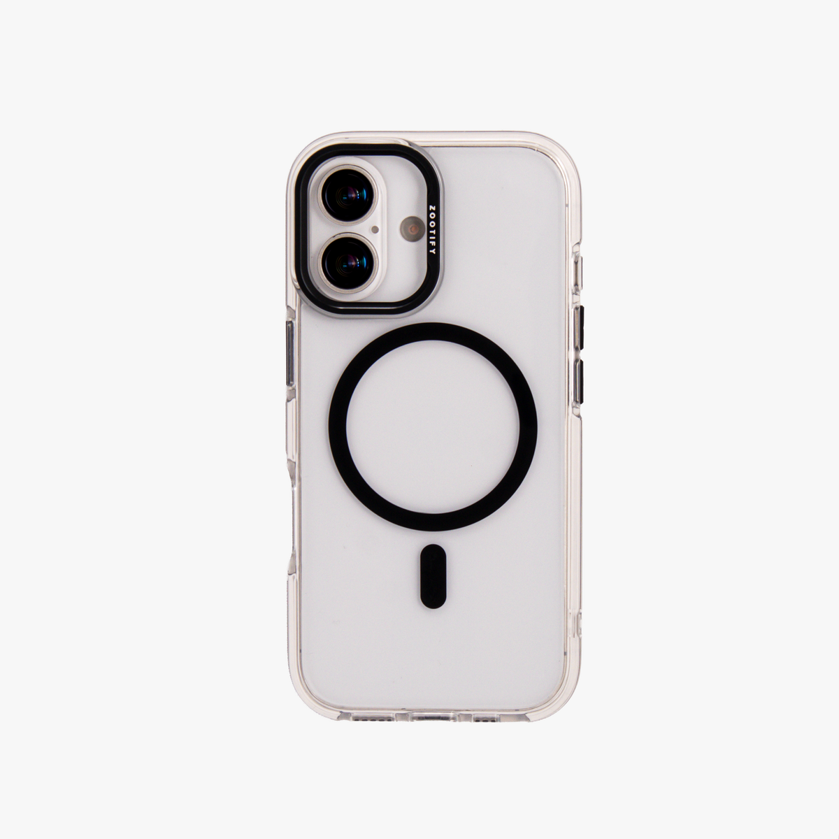 Ironclad – Transparent Black MagSafe Case Cover for iPhone 17