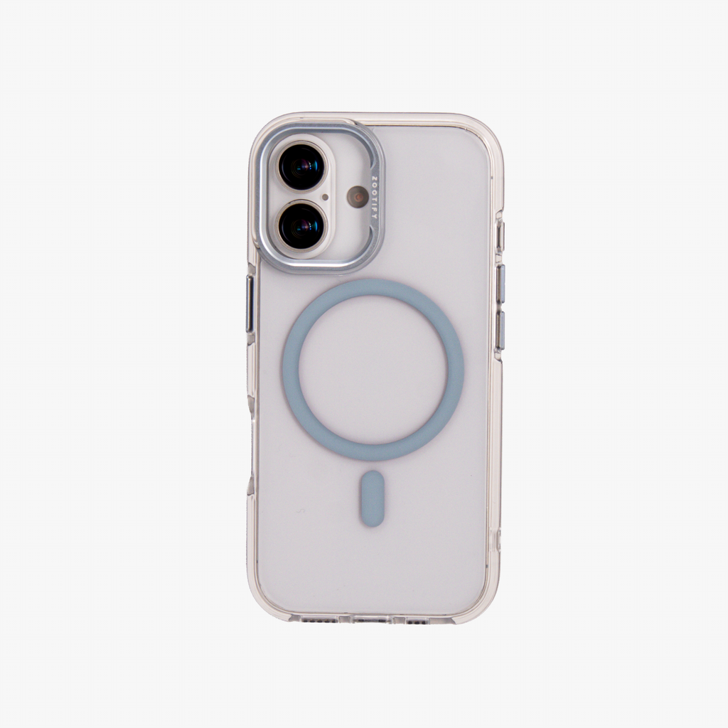 Ironclad – Transparent Blue MagSafe Case Cover for iPhone 17