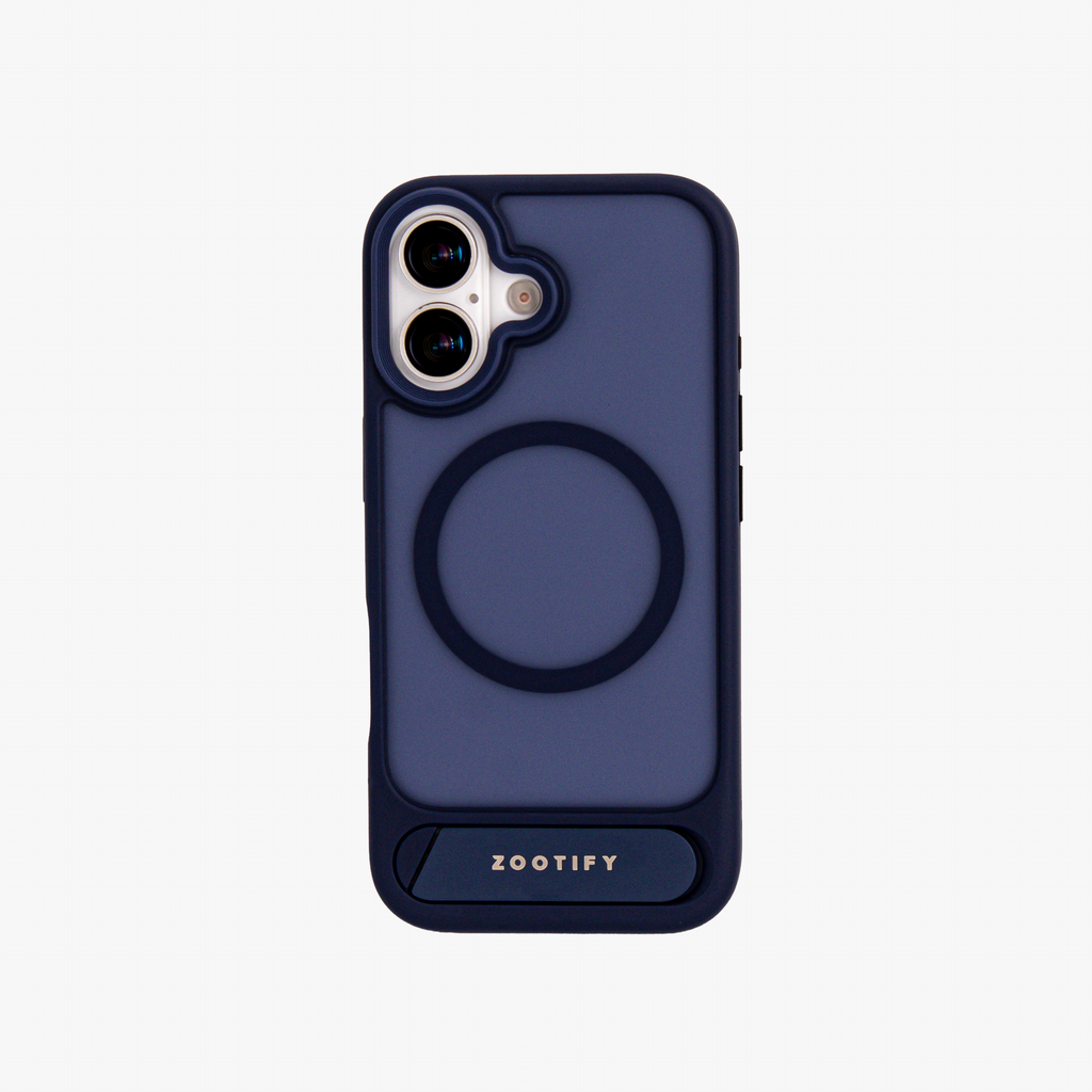 Frostand – Blue Frosted MagSafe Case Cover with Kickstand for iPhone 17