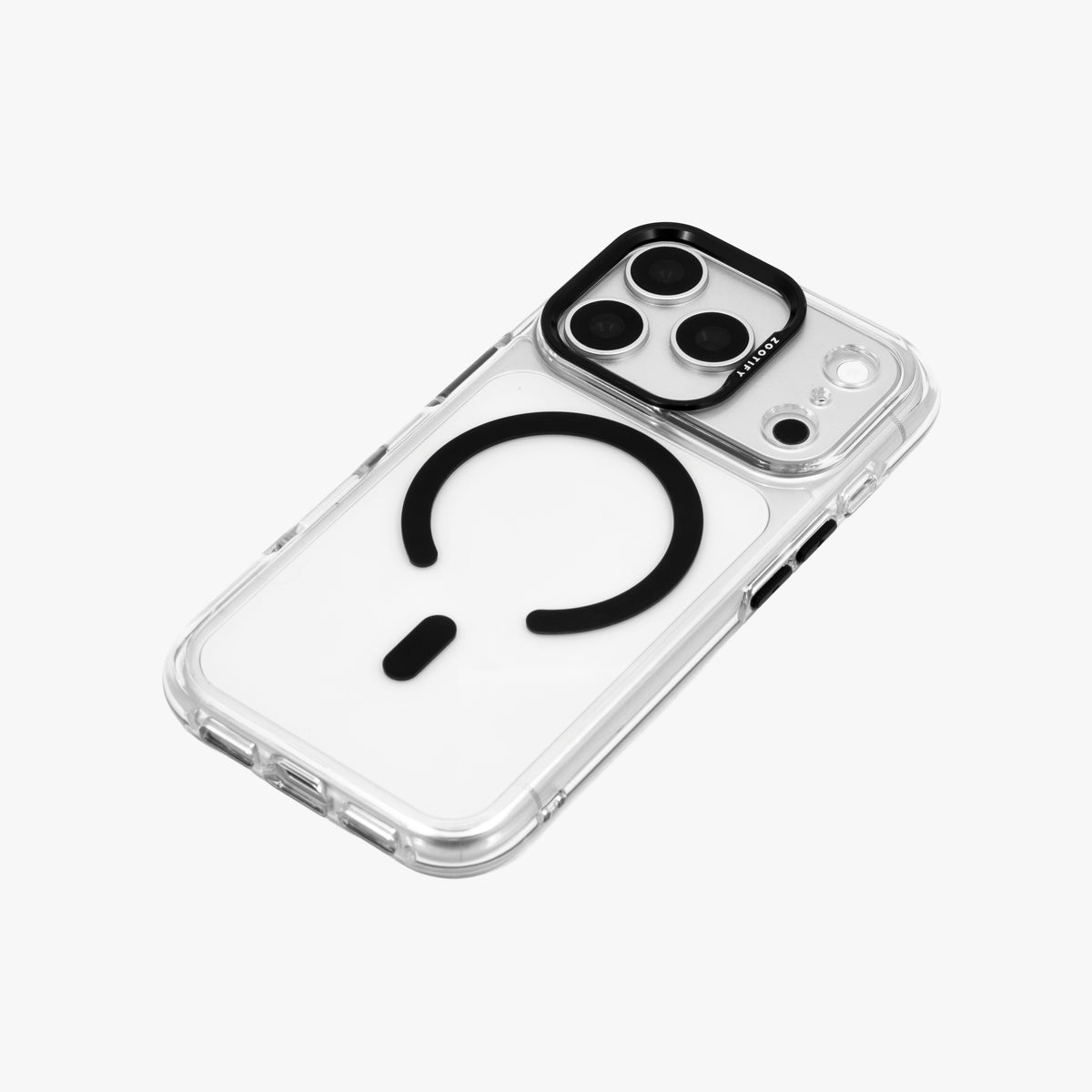 Ironclad – Transparent Black MagSafe Case Cover for iPhone 17 pro