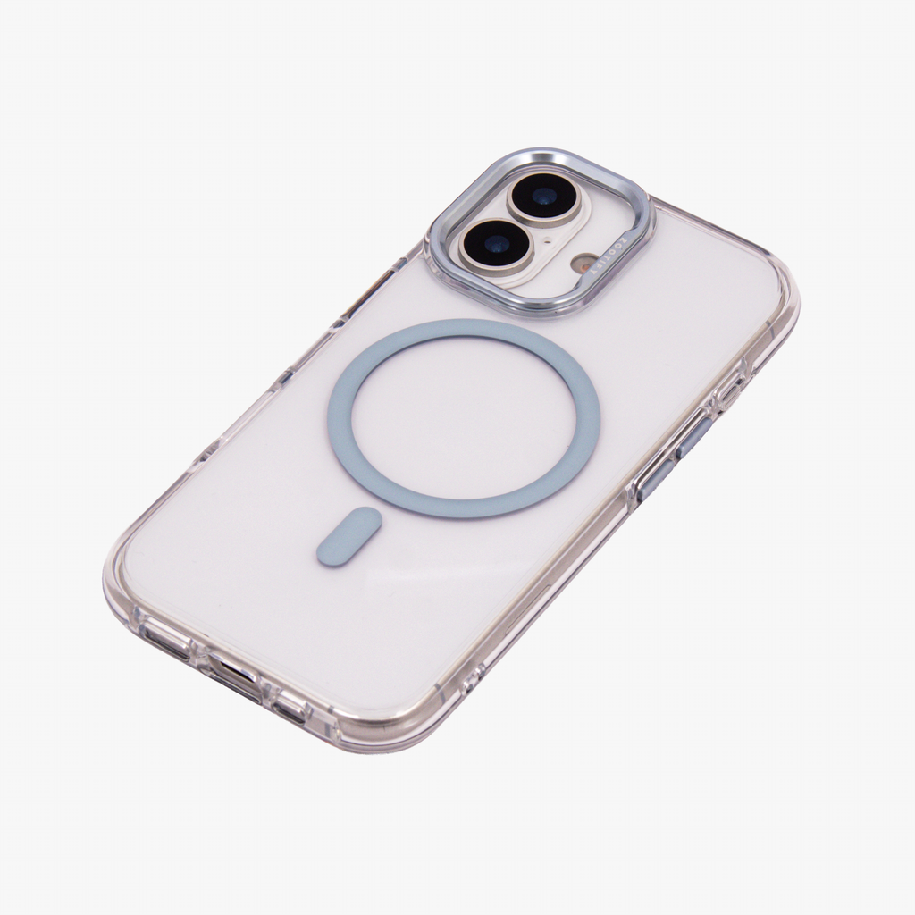 Ironclad – Transparent Blue MagSafe Case Cover for iPhone 17