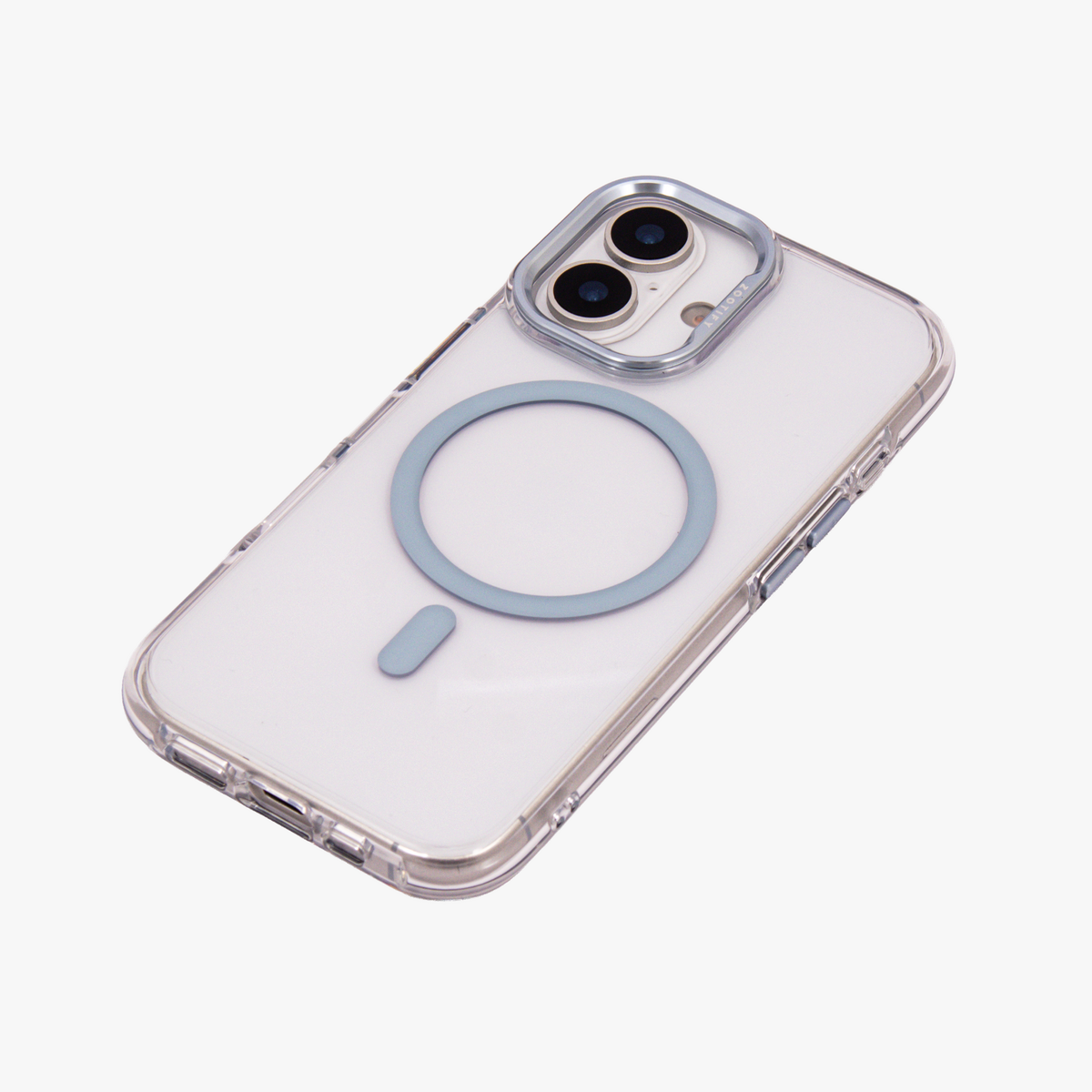 Ironclad – Transparent Blue MagSafe Case Cover for iPhone 17