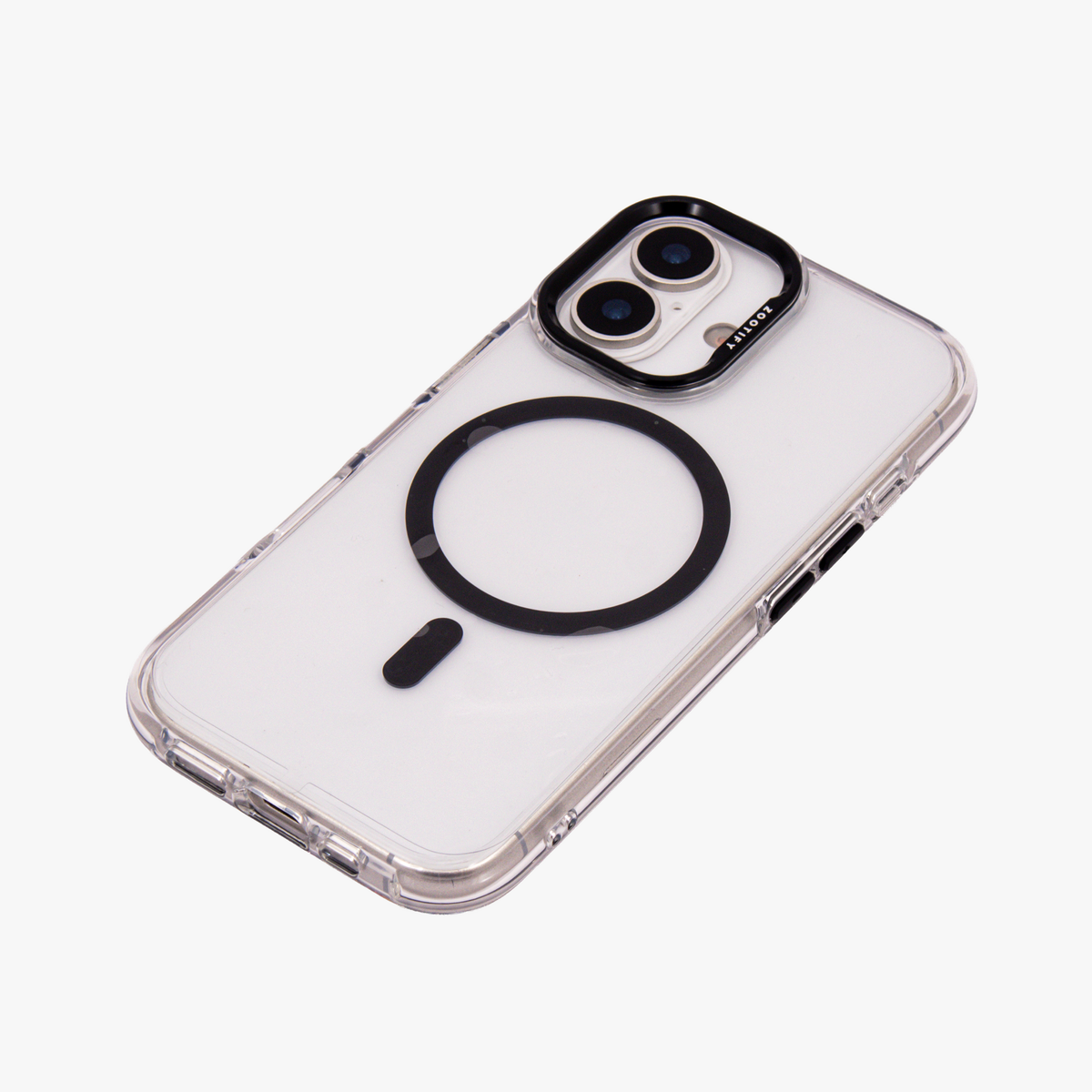Ironclad – Transparent Black MagSafe Case Cover for iPhone 17