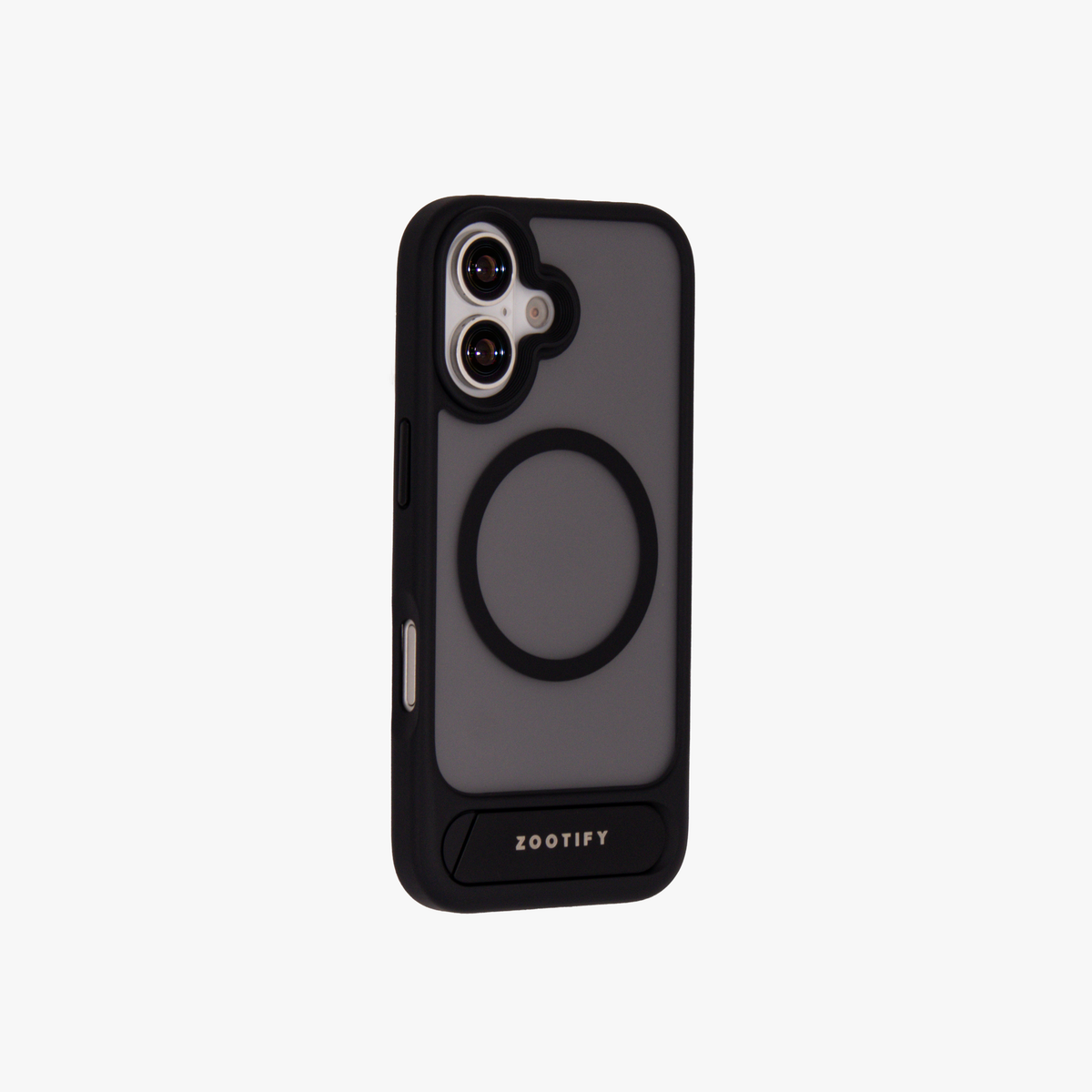 Frostand – Black Frosted MagSafe Case Cover with Kickstand for iPhone 17