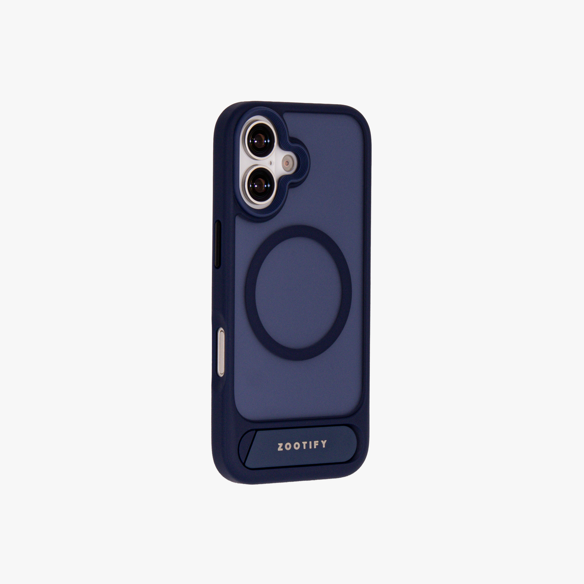 Frostand – Blue Frosted MagSafe Case Cover with Kickstand for iPhone 17