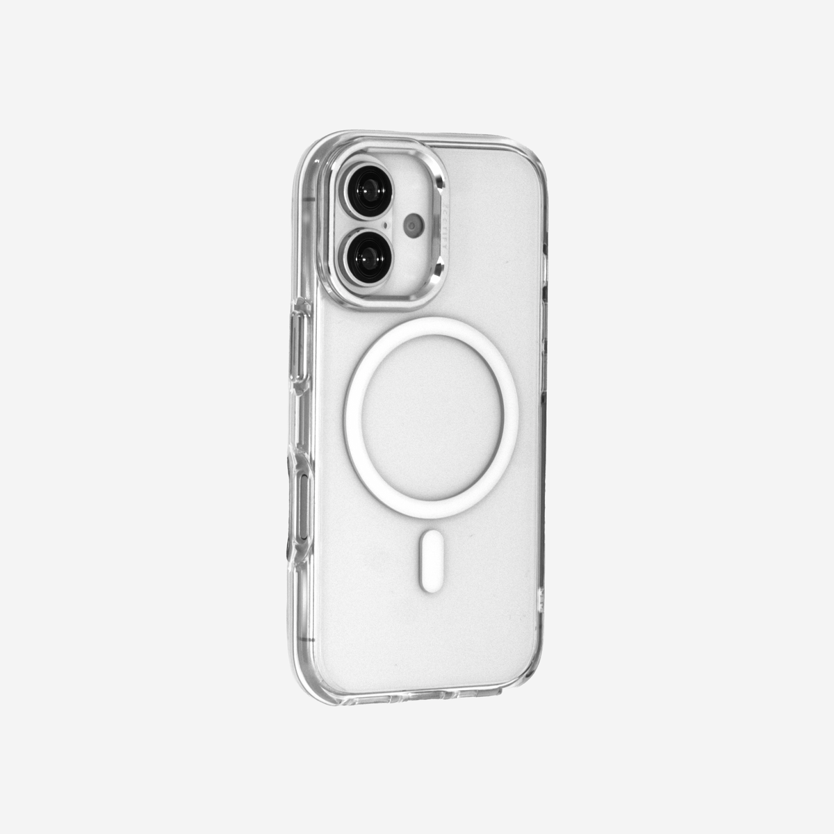 Ironclad – Transparent Silver MagSafe Case Cover for iPhone 17