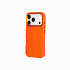 Ridge  – Orange Premium Modern Leather-texture MagSafe Case Cover for iPhone 17 pro