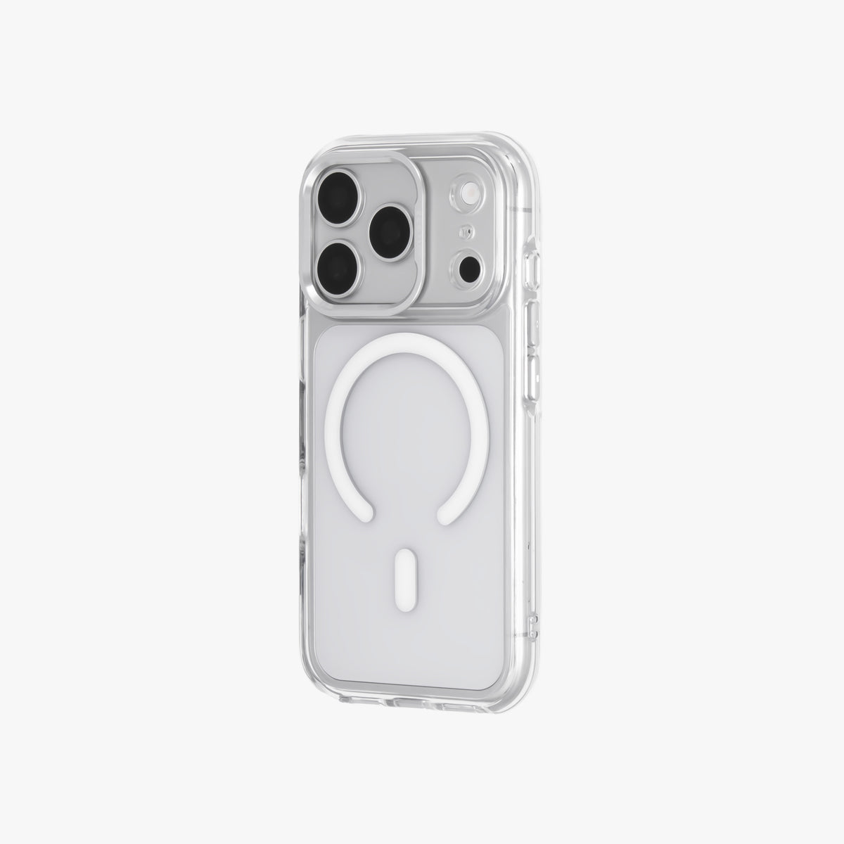 Ironclad – Transparent Silver MagSafe Case Cover for iPhone 17 pro