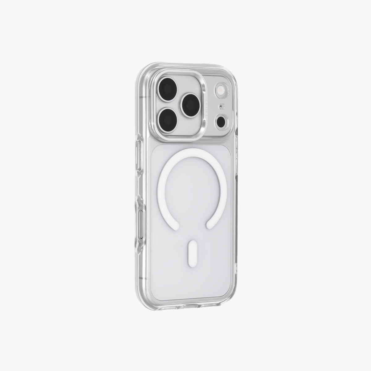 Ironclad – Transparent Silver MagSafe Case Cover for iPhone 17 pro