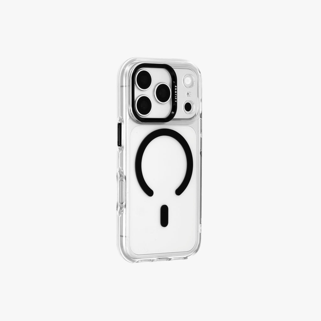 Ironclad – Transparent Black MagSafe Case Cover for iPhone 17 pro