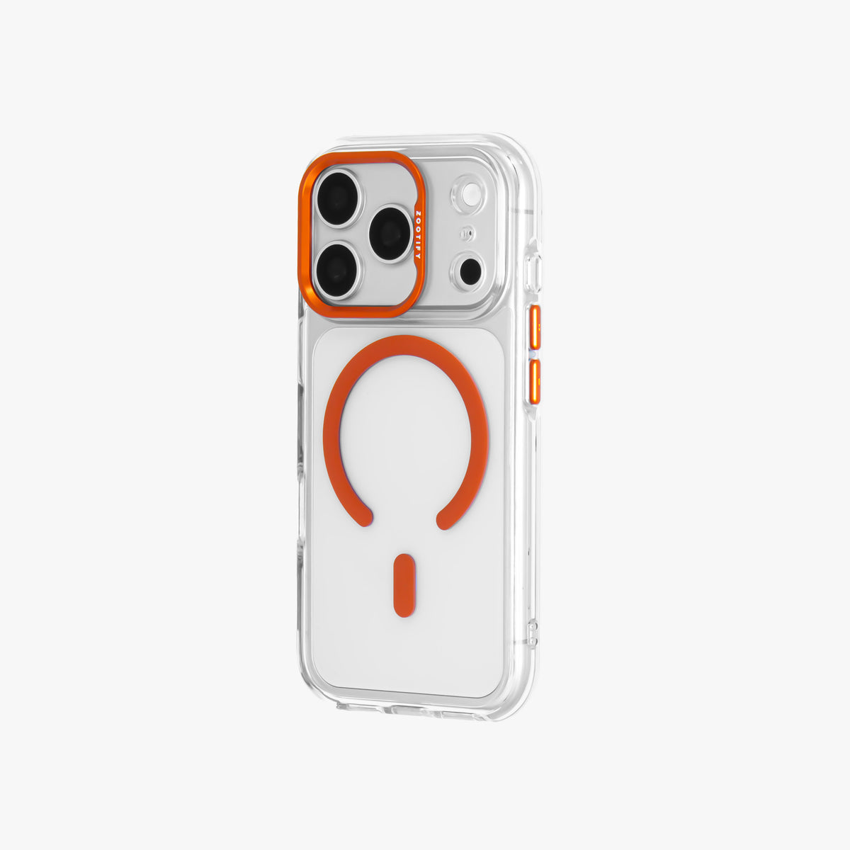Ironclad – Transparent Orange MagSafe Case Cover for iPhone 17 pro