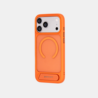 Frostand – Orange Frosted MagSafe Case Cover with Kickstand for iPhone 17 Pro Max