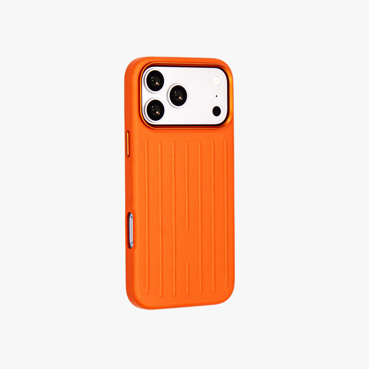 Ridge  – Orange Premium Modern Leather-texture MagSafe Case Cover for iPhone 17 Pro Max