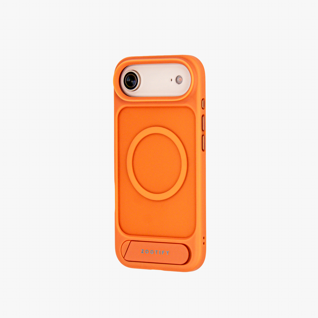 Frostand – Orange Frosted MagSafe Case Cover with Kickstand for iPhone 17 Air