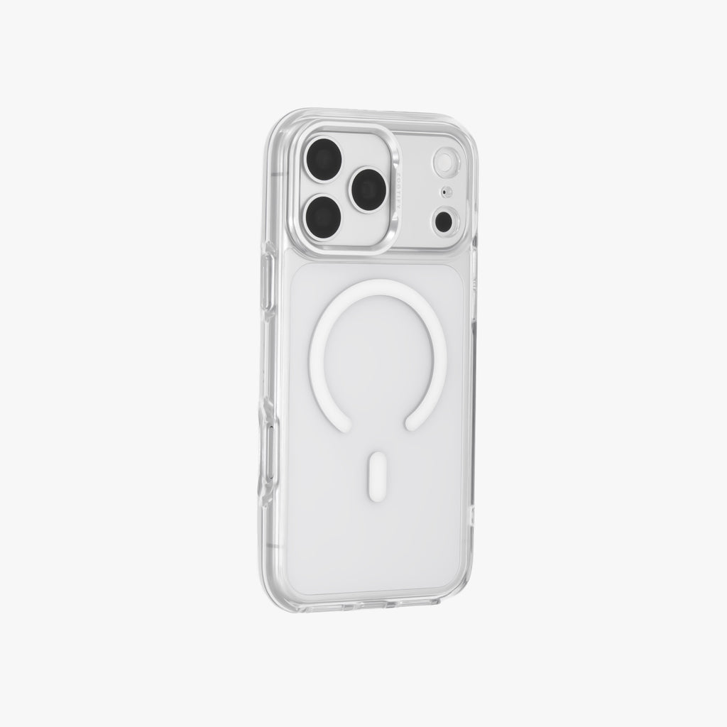 Ironclad – Transparent Silver MagSafe Case Cover for iPhone 18 Pro Max