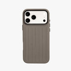 Ridge  – Grey Premium Modern Leather-texture MagSafe Case Cover for iPhone 17 Pro Max