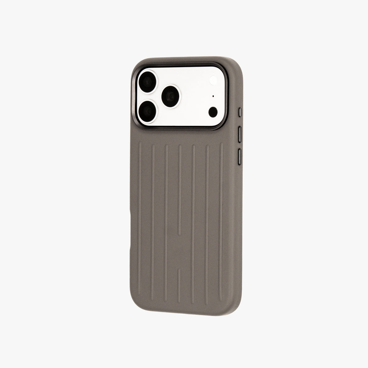 Ridge  – Grey Premium Modern Leather-texture MagSafe Case Cover for iPhone 17 Pro Max