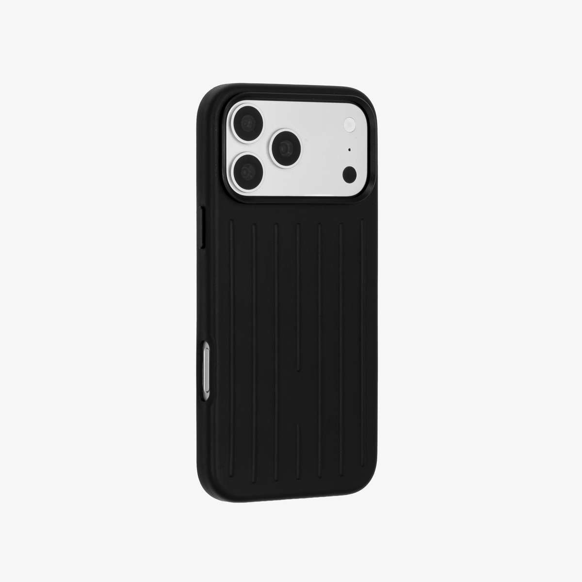 Ridge – Black Premium Modern Leather-texture MagSafe Case Cover for iPhone 17 Pro Max