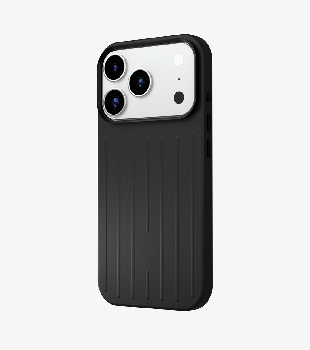 Ridge – Black Premium Modern Leather-texture MagSafe Case Cover for iPhone 18 Pro Max