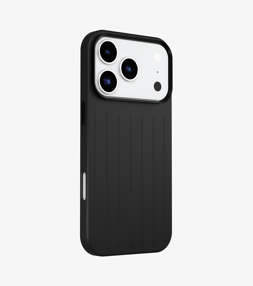 Ridge – Black Premium Modern Leather-texture MagSafe Case Cover for iPhone 18 Pro Max