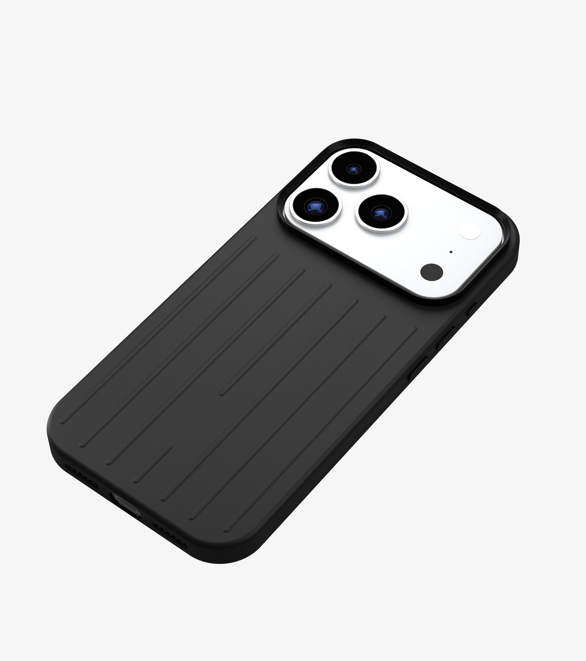 Ridge – Black Premium Modern Leather-texture MagSafe Case Cover for iPhone 18 Pro Max