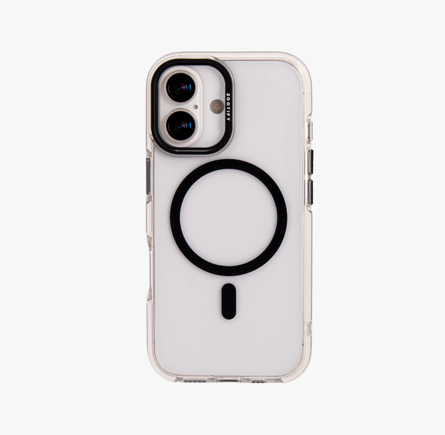 Ironclad – Transparent Black MagSafe Case Cover for iPhone 17