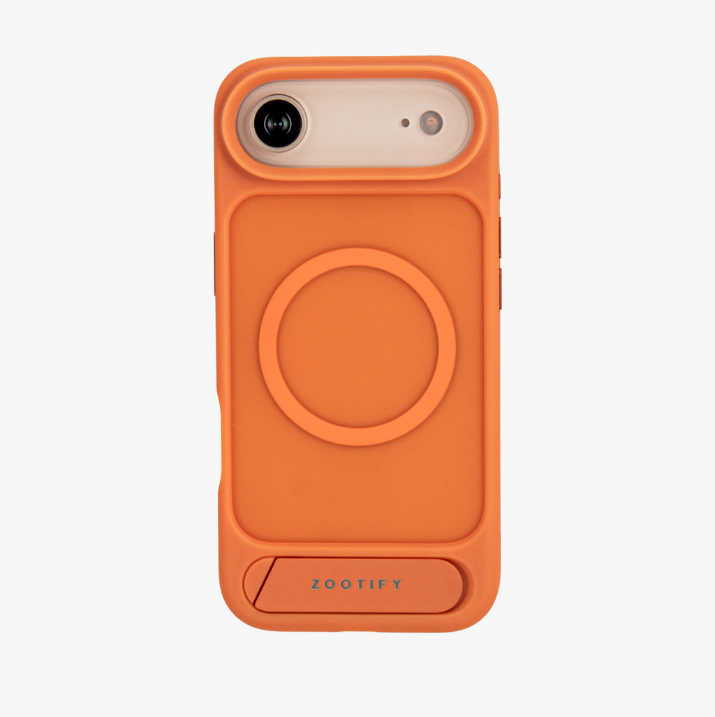 Frostand – Orange Frosted MagSafe Case Cover with Kickstand for iPhone 17 Air