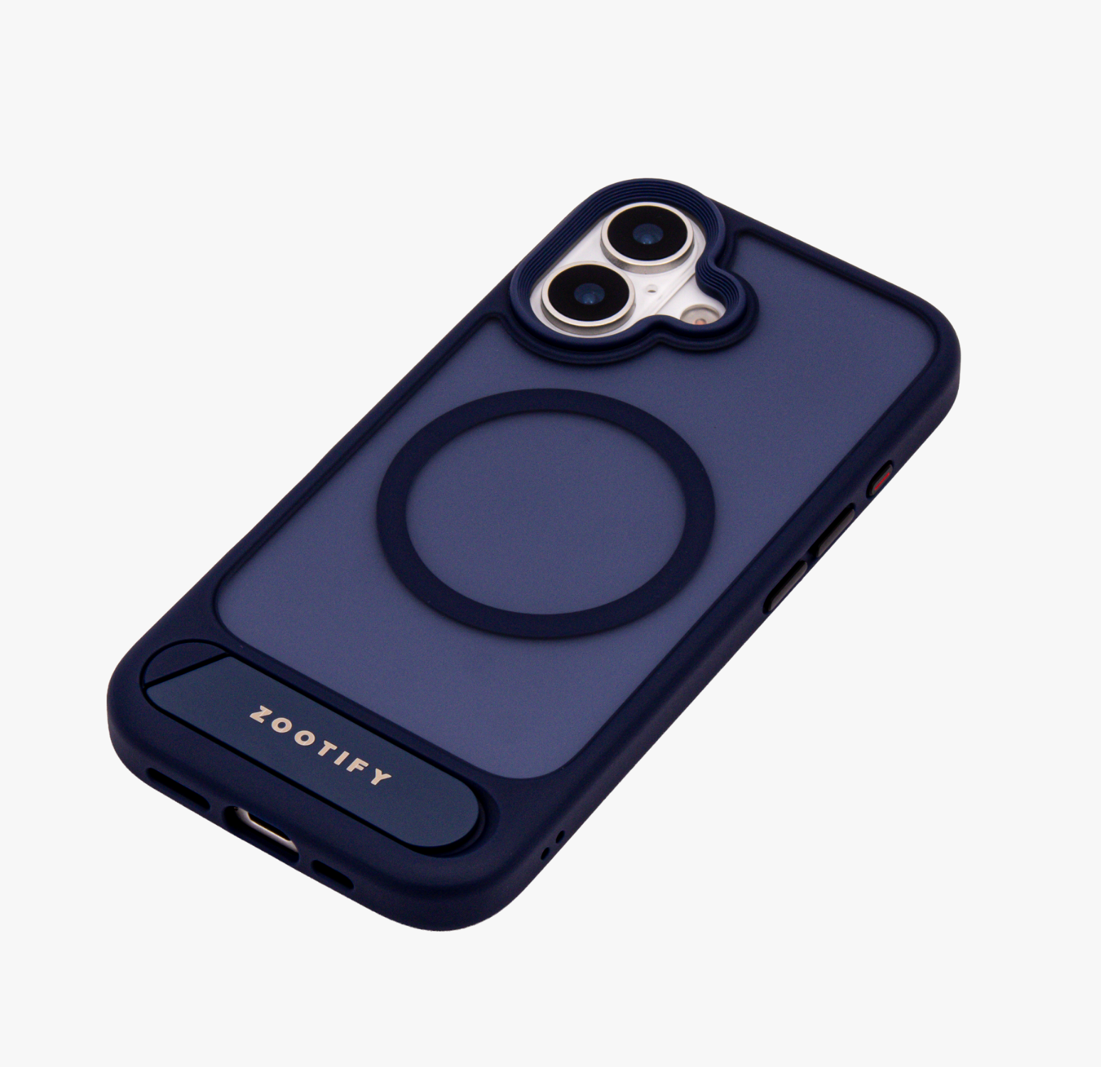 Frostand – Blue Frosted MagSafe Case Cover with Kickstand for iPhone 17