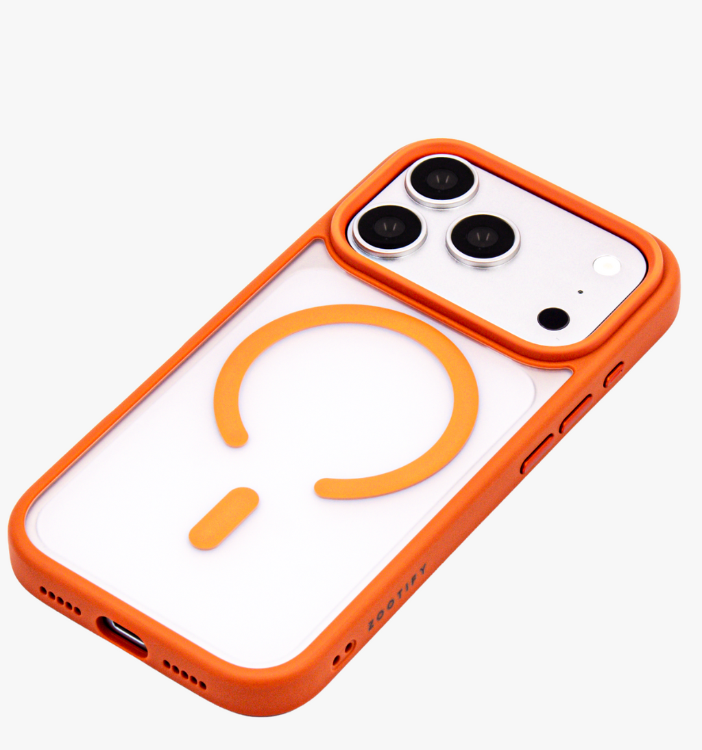 Haze  – Orange Frosted Premium MagSafe Case Cover for iPhone 17 pro