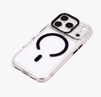 Ironclad – Transparent Black MagSafe Case Cover for iPhone 17 pro