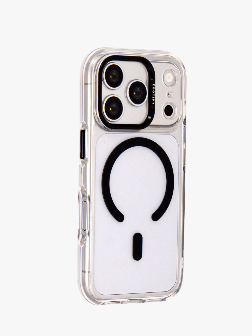 Ironclad – Transparent Black MagSafe Case Cover for iPhone 17 pro