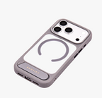 Frostand – Grey Frosted MagSafe Case Cover with Kickstand for iPhone 17 pro