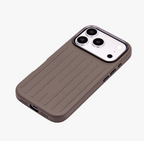 Ridge  – Grey Premium Modern Leather-texture MagSafe Case Cover for iPhone 17 pro