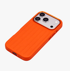 Ridge  – Orange Premium Modern Leather-texture MagSafe Case Cover for iPhone 17 pro