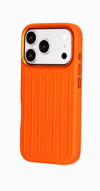 Ridge  – Orange Premium Modern Leather-texture MagSafe Case Cover for iPhone 17 pro